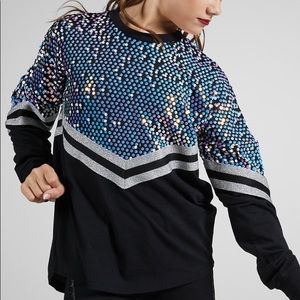Sequin Black/Hologram Jersey
